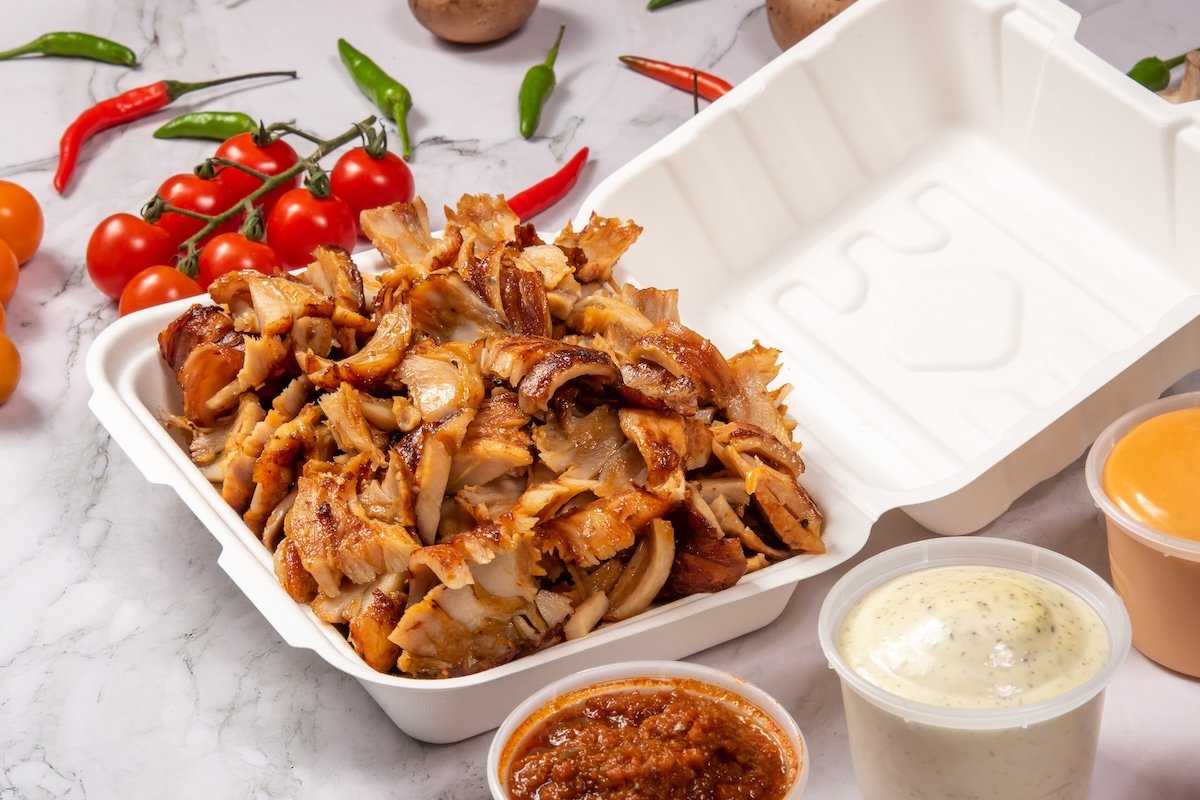 Portion Of Chicken Doner